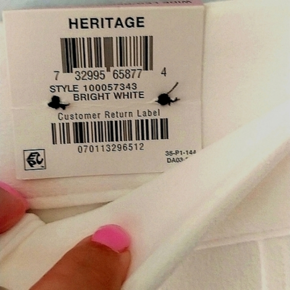 INC Heritage Wide Leg Bright White Pants Size 6 - Picture 4 of 7